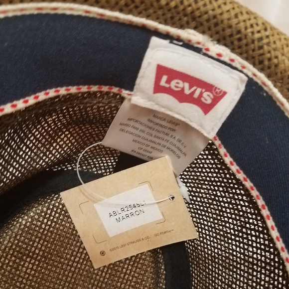 Levi's Straw Fedora Hat - Picture 4 of 4